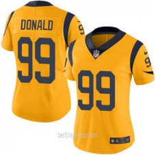 Aaron Donald Los Angeles Rams Womens Authentic Color Rush Gold Jersey Bestplayer